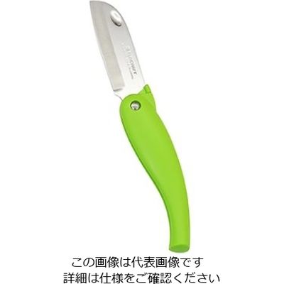 サンクラフト 折り込みフルーツナイフ(グリーン) FC-106 1個 61-7352-67（直送品）