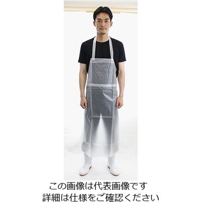 丸十コーポレーション エコノミーエバエプロンL 08006034-3 1枚 61-7362-51（直送品）