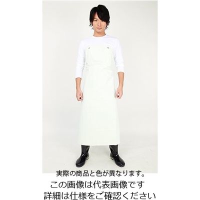 丸十コーポレーション（MARUJU） ワンタッチ胸付前掛 ネイビーM 08006180-3 1枚 61-7362-54（直送品）