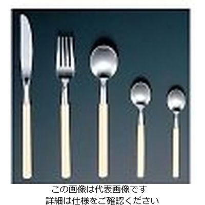 江部松商事 18ー8 エデン ケーキフォーク 白 61-7622-69 1個（直送品）