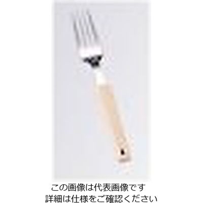 ワダコーポレーション 18-8 味道楽 デザートフォーク アイボリー 1個 61-7629-90（直送品）