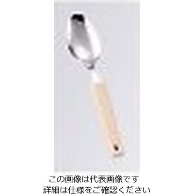 ワダコーポレーション 18ー8 味道楽 デザートスプーン アイボリー 61-7629-89 1個（直送品）