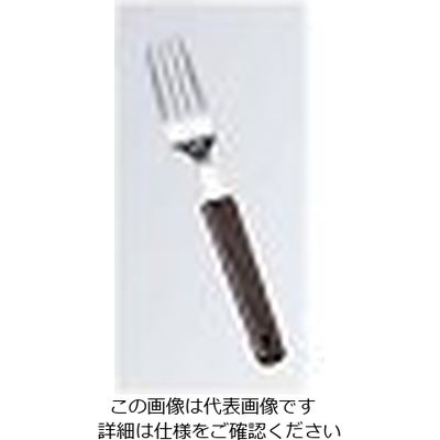 ワダコーポレーション 18ー8 味道楽 デザートフォーク ブラウン 61-7629-96 1個（直送品）