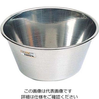 アズワン マトファー シェフイノックス 18ー10 平底ボール 01658 30cm 61-7866-72 1個（直送品）