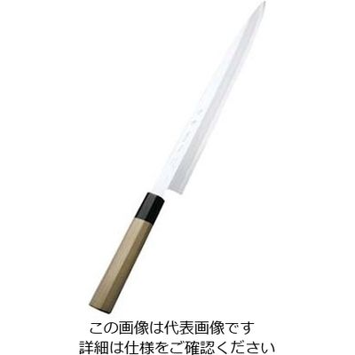 實光 堺實光 紋鍛(青二鋼)刺身(柳刃)39cm 61-7873-85 1個（直送品）