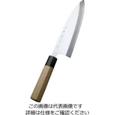 實光 堺實光 紋鍛(青二鋼)出刃 19.5cm 61-7873-94 1個（直送品）