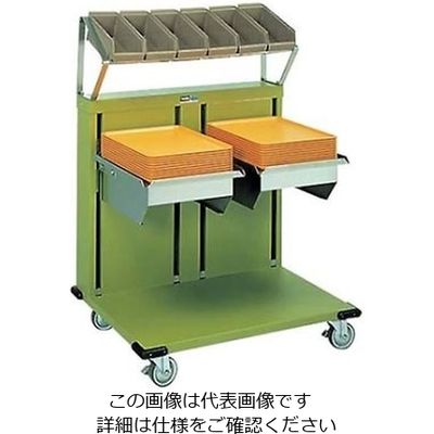 アズワン トレイ&シルバーディスペンサー オーガナイザータイプ MEXー1814ー2CB 61-7949-17 1個（直送品）