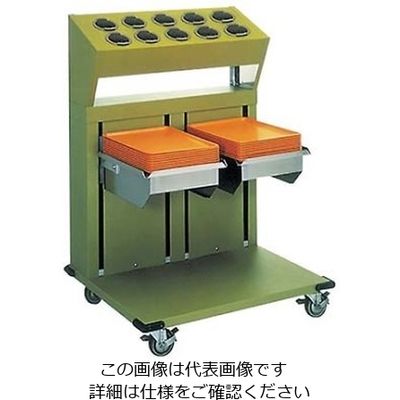 アズワン トレイ&シルバーディスペンサー シリンダータイプ MEXー1814ー2CS 61-7949-16 1個（直送品）