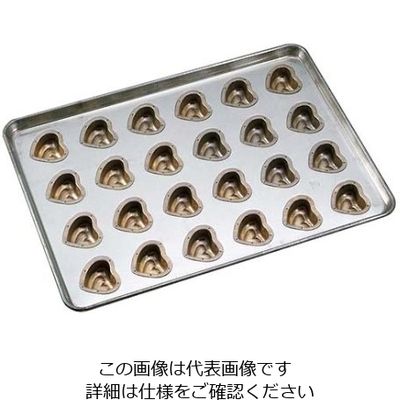 千代田金属工業 シリコン加工 ハート型 天板（24ケ取） 1個 61-7930-72（直送品）