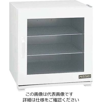 アンナカ 小型 温蔵庫 HPー46G ガラス扉 ホワイト 61-7945-52 1個（直送品）