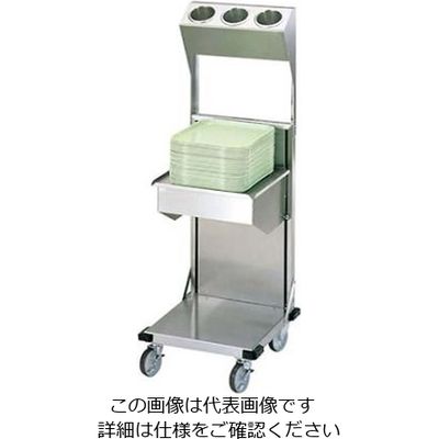 日本洗浄機 ラック・トレイディスペンサー リフト型 KN5245-S6 シルバーシリンダー付 1個 61-7949-09（直送品）