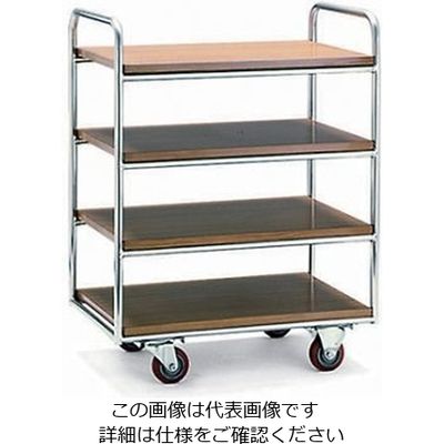 アズワン レストランズワゴン S10F 木目 61-7979-06 1個（直送品）