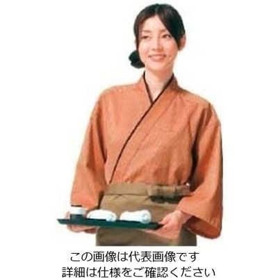 江部松商事 作務衣(男女兼用)KJ0010ー6 レンガ 3L 61-7971-08 1個（直送品）