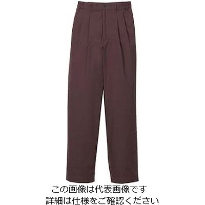 江部松商事 ツータックパンツ(女性用)KP002Lー6 茶 17号 61-7971-23 1個（直送品）