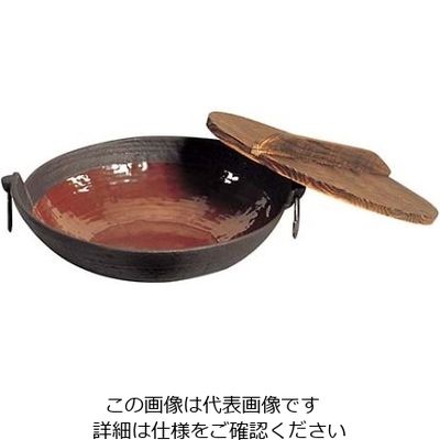 東伸販売 五進 鉄 ホーロー仕上 ちり鍋 24cm(Gー22) 61-7983-34 1個（直送品）