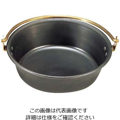 江部松商事 鉄 海石鍋 27cm 吊手(石無し) 61-7984-01 1個（直送品）