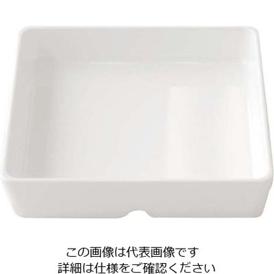 関東プラスチック工業 スクエアパーツ・ポーション4/9 Mー2394 ホワイト 61-7995-13 1個（直送品）