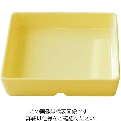 関東プラスチック工業 スクエアパーツ・ポーション4/9 Mー2394 イエロー 61-7995-14 1個（直送品）