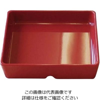 関東プラスチック工業 スクエアパーツ・ポーション4/9 Mー2394 レッド 61-7995-15 1個（直送品）