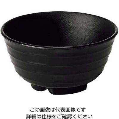 江部松商事 メラミン 小 うどん鉢 黒 773ーB 61-7994-63 1個（直送品）