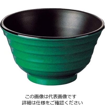 江部松商事 メラミン 多用丼 グリーン内黒 766ーGB 61-7994-64 1個（直送品）