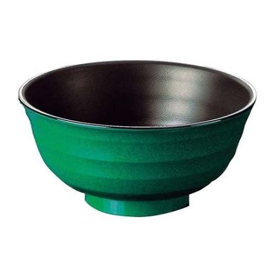 江部松商事 メラミン うどん鉢 グリーン内黒 K757ーGB 61-7994-68 1個（直送品）