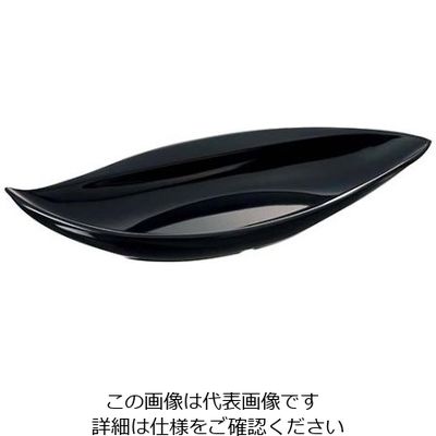 江部松商事 メラミン ウィンリーフプレート MDMー6 ブラック 61-7994-84 1個（直送品）