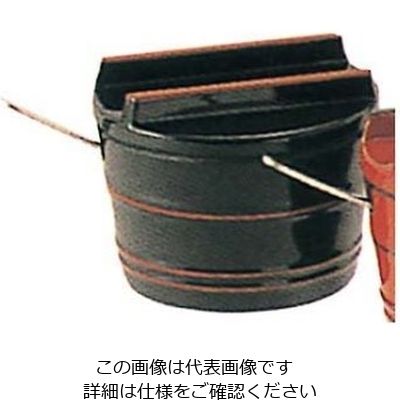 福井クラフト 桶型 薬味入れ(スプーン付)黒に朱ひも 黒 61-7997-10 1個（直送品）