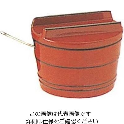 福井クラフト 桶型 薬味入れ(スプーン付)朱に黒ひも 朱 61-7997-11 1個（直送品）