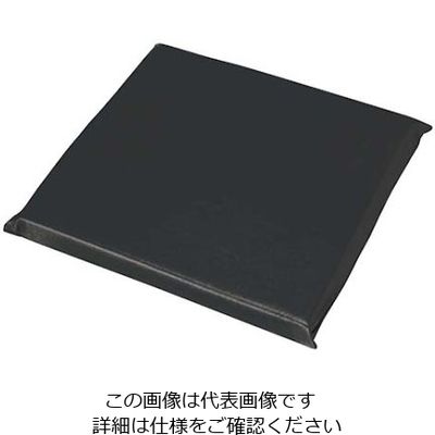 江部松商事 レザー 座布団カバー丈 無地 AAU0004 中 グレー 61-8007-94 1個（直送品）