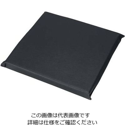 アズワン レザー 座布団 無地 AAU0003 小 黒 61-8008-16 1個（直送品）