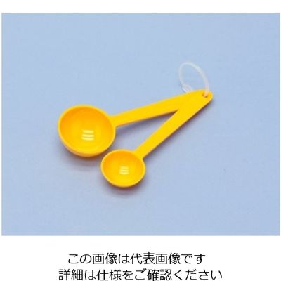 蝶プラ工業 キッチンスプーン 2本組 イエロー 210410 1本 61-8560-19（直送品）
