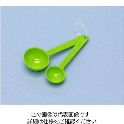蝶プラ工業 キッチンスプーン 2本組 グリーン 210427 1本(2本) 61-8560-20（直送品）
