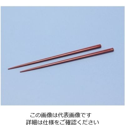蝶プラ工業 金剛箸 22.5cm レッド 211257 1本 61-8560-29（直送品）