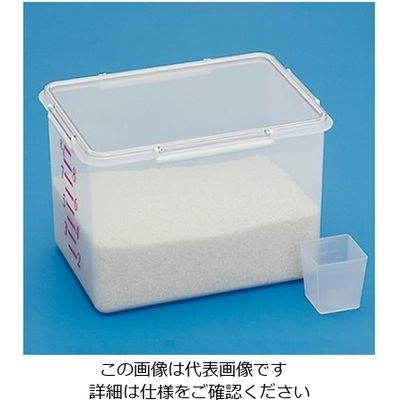 蝶プラ工業 米びつ 10kg 222222 1個 61-8560-34（直送品）