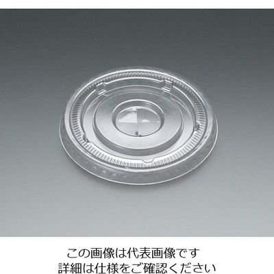 東名化学工業 77φクリアカップ共通リッド (ストロー穴付) 01038876 1ケース(2000個) 62-1360-48（直送品）