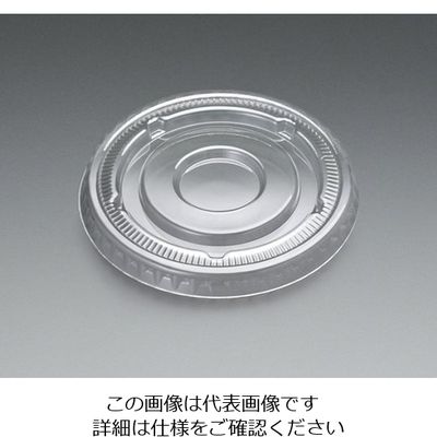東名化学工業 77φクリアカップ共通リッド (ストロー穴無) 01038877 1ケース(2000個) 62-1360-49（直送品）