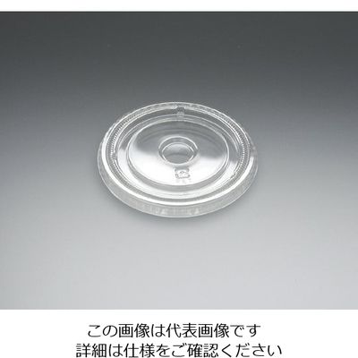 東名化学工業 96φクリアカップ共通リッド (ストロー穴無) 01031004 1ケース(2000個) 62-1360-68（直送品）