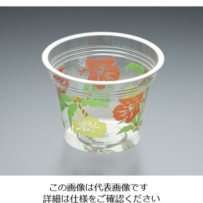東名化学工業 96φクリアカップ (290cc) 290SSS ハイビスカス 01031676 1ケース(1000個) 62-1360-71（直送品）