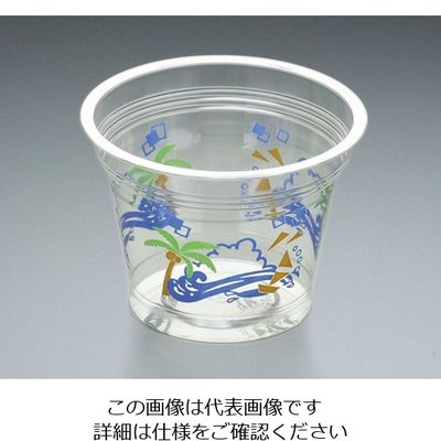 東名化学工業 96φクリアカップ (290cc) 290SSS パームツリー 01031677 1ケース(1000個) 62-1360-72（直送品）
