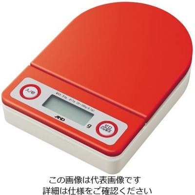 エー・アンド・デイ ホームスケール 赤 UH-3202-R 1個 62-3146-59（直送品）