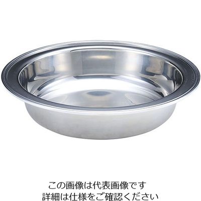 アズワン 18ー8深型フードパン(ウォーターパン)手無 丸 62-3829-71 1個（直送品）