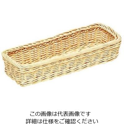 萬洋 藤角長ナイフ、フォーク白 16-616A 1個 62-3831-02（直送品）