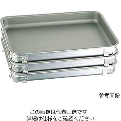 アズワン アルミフッ素餃子&生鮮バット 8枚取 (1枚入り) 62-3818-46 1個（直送品）