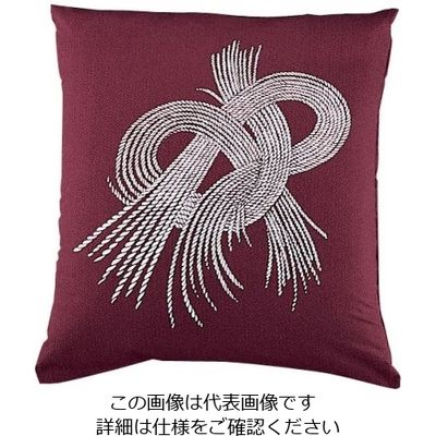 遠藤商事 綿 座布団IT 結び181 赤 460×460 セット 62-6306-82 1個（直送品）