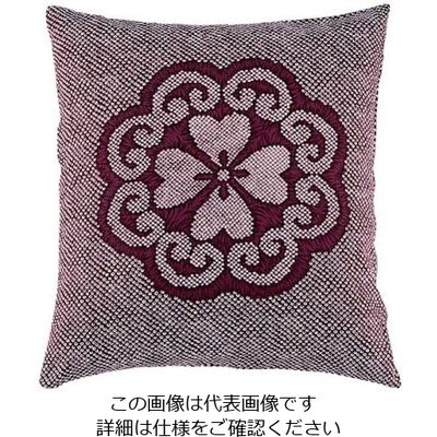 遠藤商事 綿 座布団IT 花かなこ132 赤 460×460 セット 62-6306-98 1個（直送品）