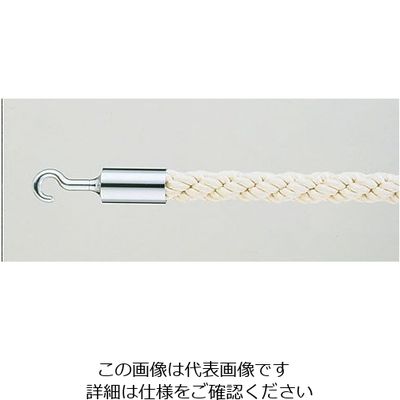 遠藤商事 パーティションロープ Aタイプ 30C ホワイト 62-6313-39 1個（直送品）