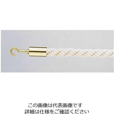 遠藤商事 パーティションロープ Aタイプ 30B ホワイト 62-6313-44 1個（直送品）