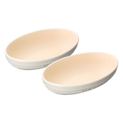 ル・クルーゼ ジャポン オーバル・ボール(2個入) 910347ー23 ホワイトL 62-6354-42 1ケース(2個)（直送品）