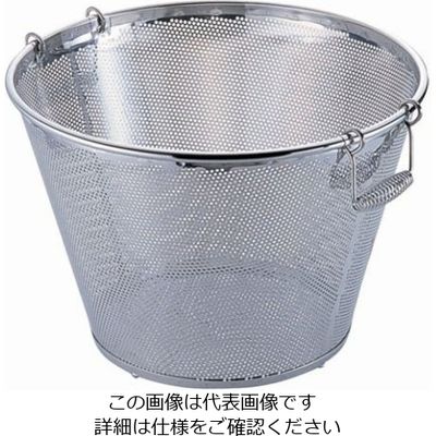 三宝産業 パンチング平底深型揚げざる 51cm(穴径φ5mm) 62-6400-84 1個（直送品）